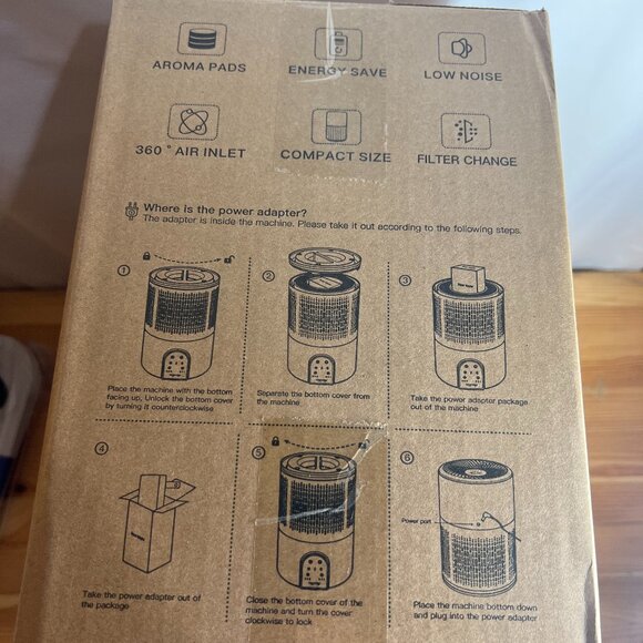 2-Pack Air Purifiers for Home Bedroom with H13 True HEPA Filter, Air Purifiers f - Picture 2 of 3